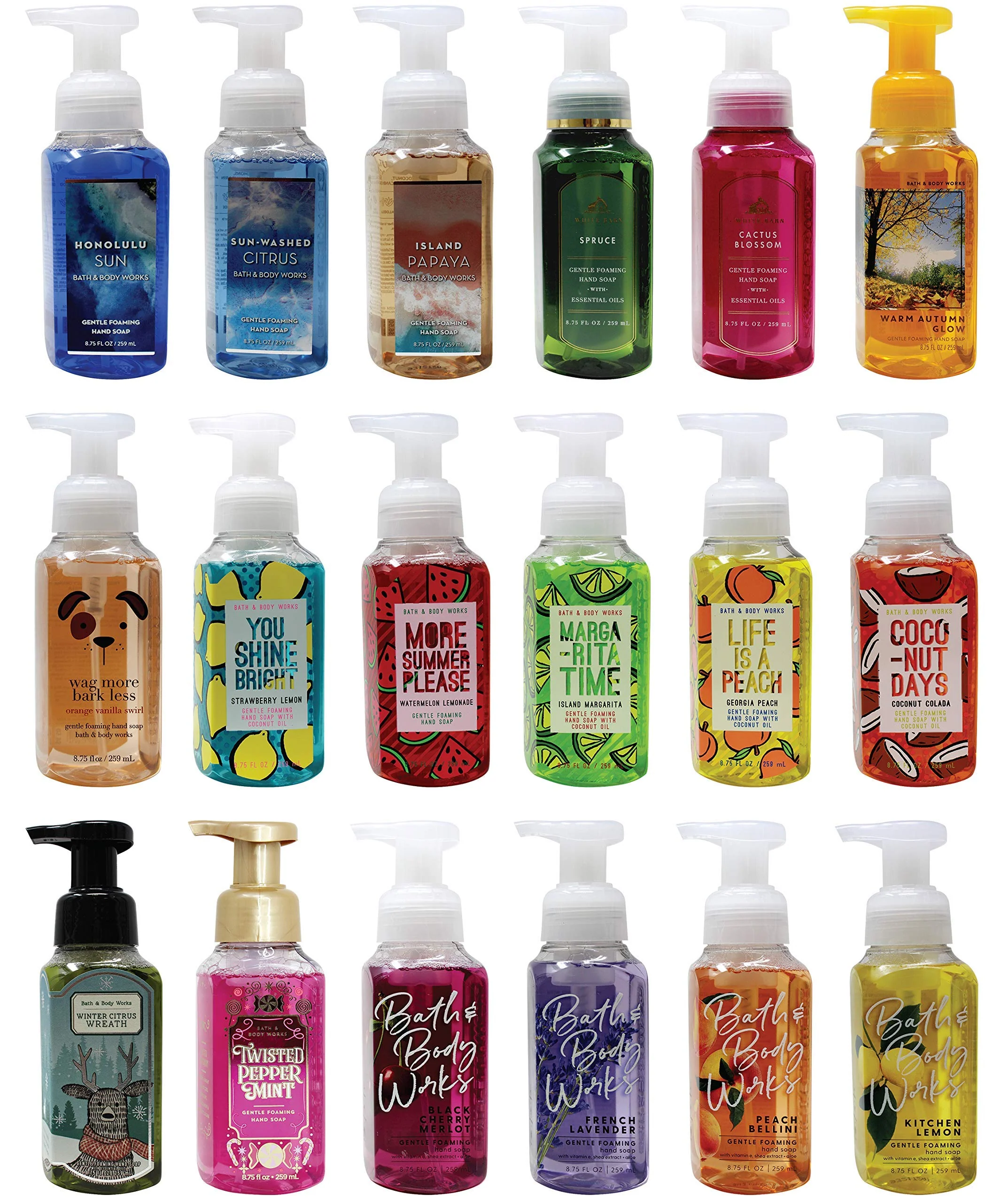 Environmentally Friendly Bath Body Works Assorted 5 Pack Gentle Foaming Hand Soap High-Performance