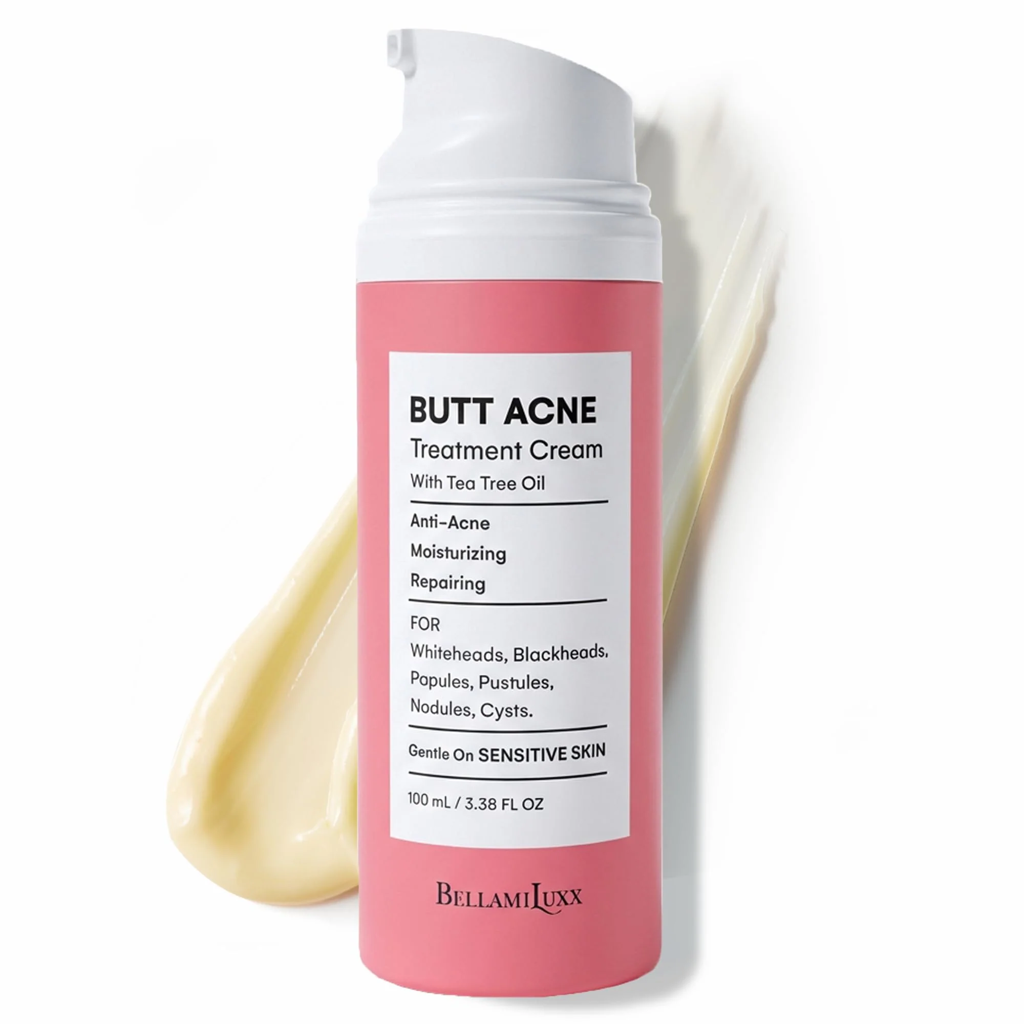 High-Performance BellamiLuxx Butt Acne Clearing Treatment Cream Body Acne Treatment for Folliculitis and Pimples on Buttocks Thighs and Body with 2 Salicylic Acid Responsible