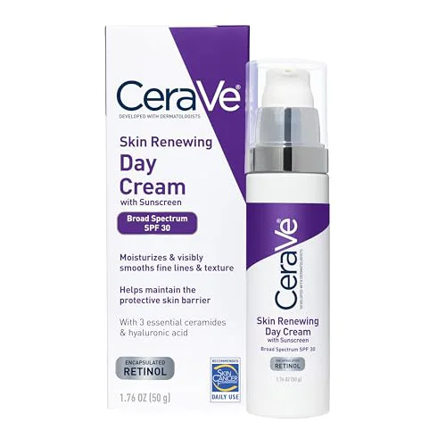 Contemporary CeraVe Anti-Aging Face Cream SPF 30 Anti-Wrinkle Retinol Cream with Hyaluronic Acid and Ceramides 1.76 oz Professional