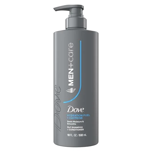 Expertly Made Dove Men Care Shampoo 1 ct Hydration Fuel to Seal Moisture Smooth Hair with Caffeine 18 FL OZ Unique