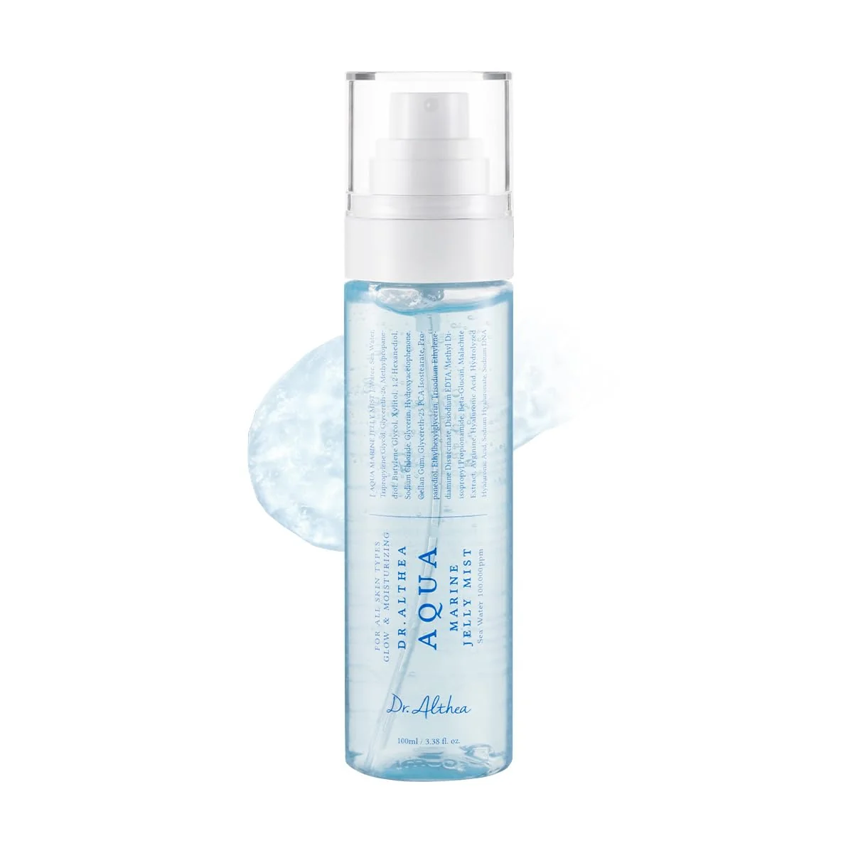 Specialty Dr.Althea Aqua Marine Jelly Mist Lightweight Ultra-Fine Facial Mist Spray Hydrating Serum with PDRN Triple Hyaluronic Acid Vegan Korean Professional