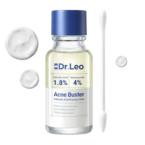 Secure Dr.Leo 1.8 Salicylic Acid Acne Treatment Drying Lotion Acne Spot Treatment for Acne-Prone Sensitive Skin Niacinamide Fast Pimple Relief Fades Exceptional