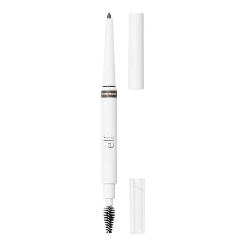 Traditional e.l.f. Instant Lift Waterproof Eyebrow Pencil Dual-Ended with Precision Tip Spoolie Smudge-Resistant Formula for Natural Long-Lasting Brows Deep World-Class