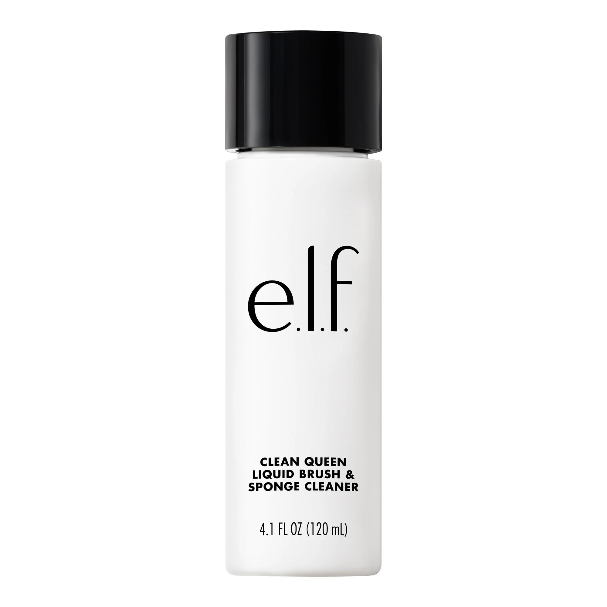 Proven e.l.f. Clean Queen Liquid Brush Sponge Cleaner Gentle Foaming Cleaner For Removing Leftover Makeup Dirt Grime Vegan Cruelty- 4.1 oz Traditional