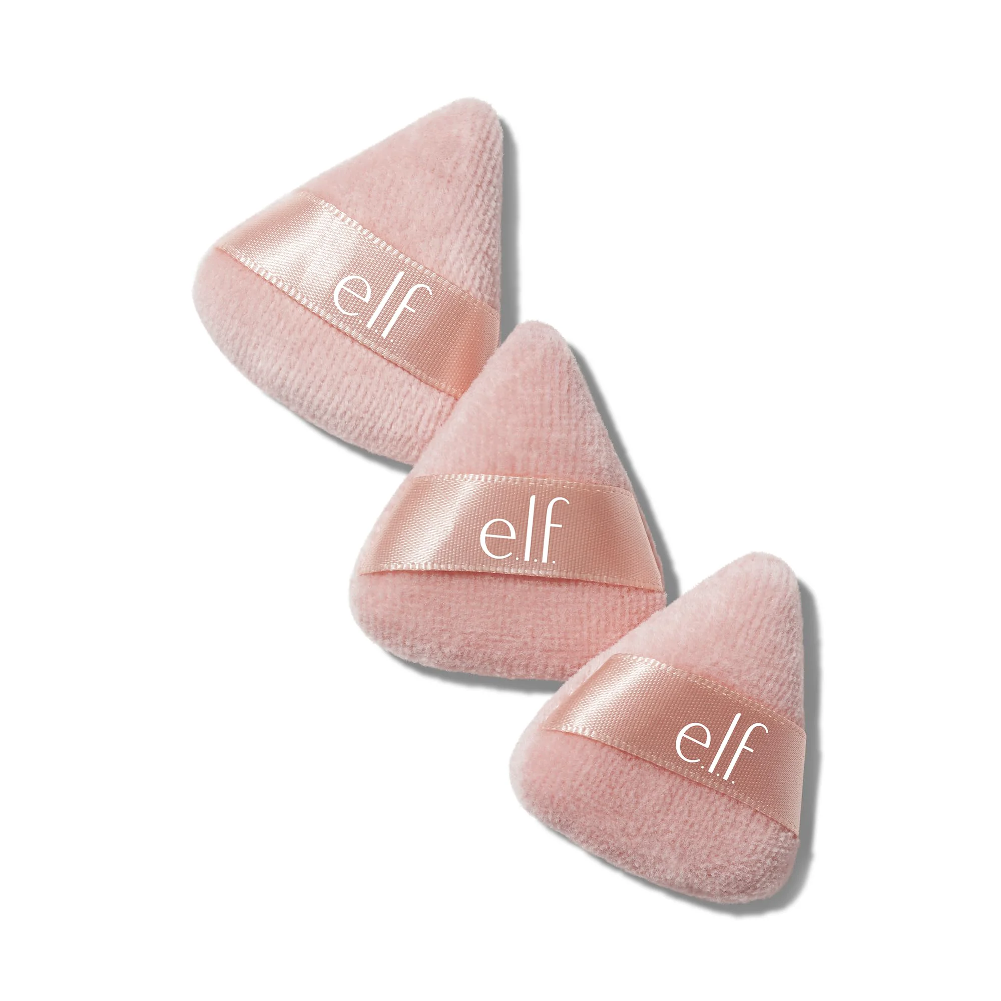 Long-Lasting e.l.f. Halo Glow Pinkie Puffs Finger-sized Mini Puff For Applying Loose Pressed Powders Soft Reusable Washable Vegan Cruelty- Set of 3 Exceptional