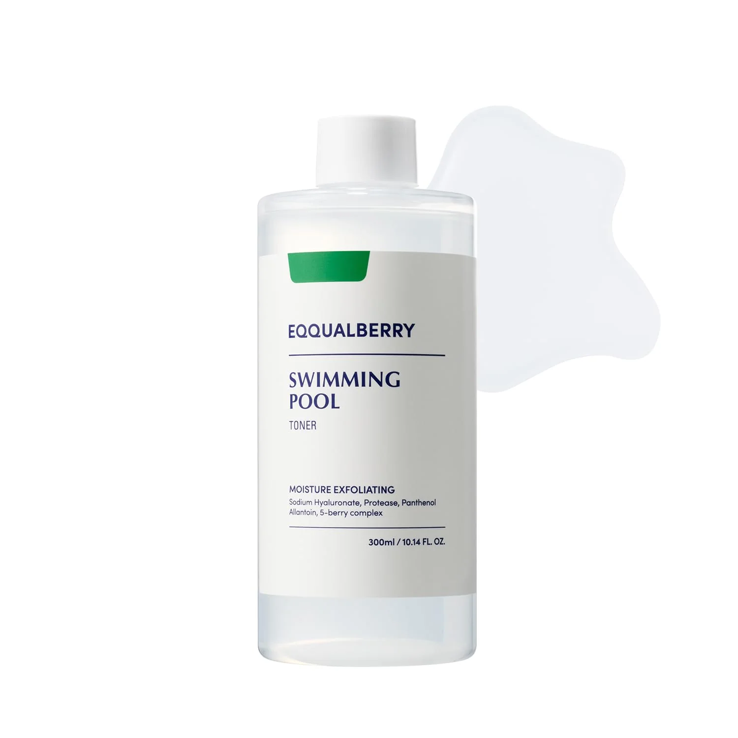 Premium EQQUALBERRY Swimming Pool Toner - Korean Toner for Daily Exfoliating Deep Hydration with Natural Enzyme Protease Hyaluronic Acid For Sensitive Casual