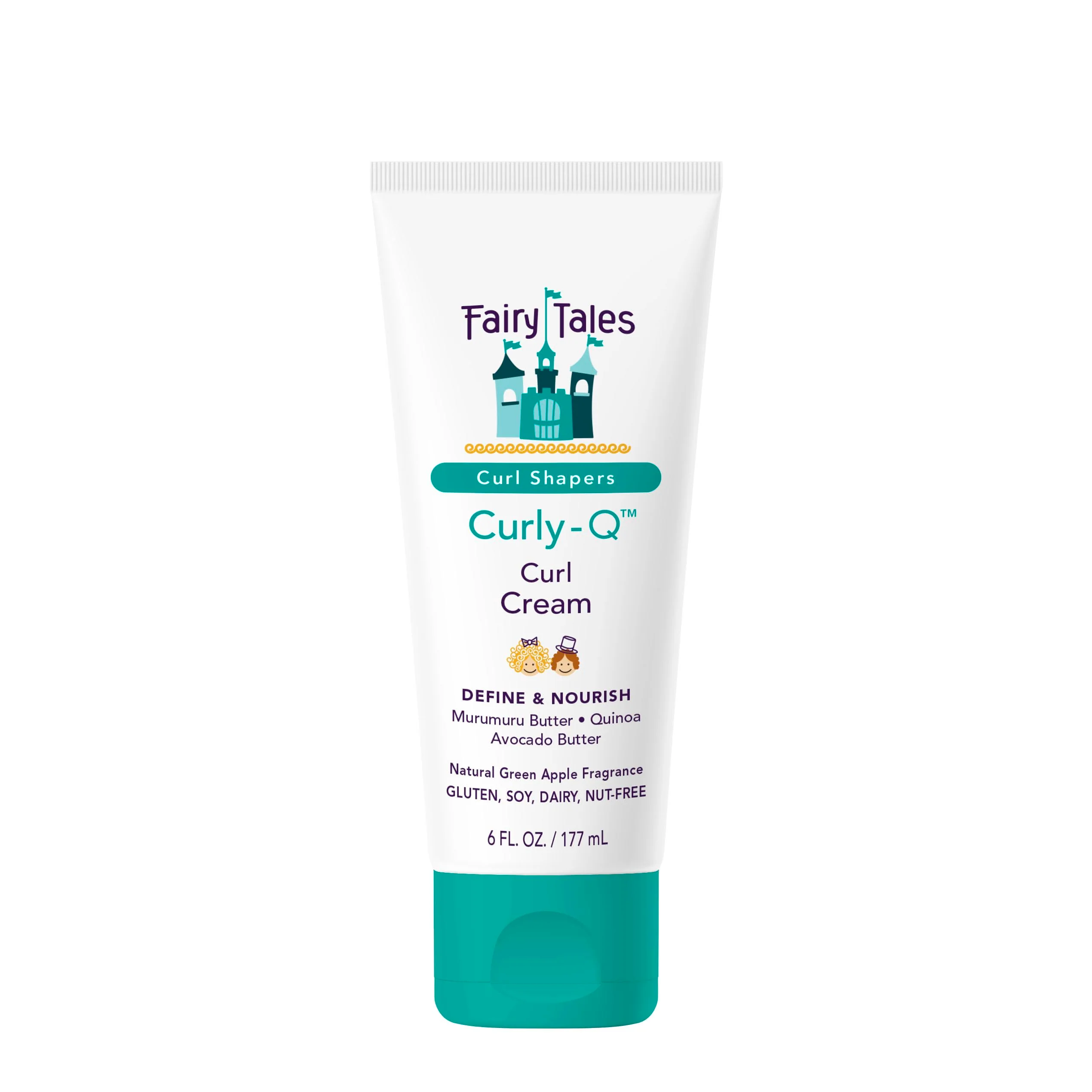 Dependable Fairy Tales Curly Q Kids Curl Cream - Lightweight Curl Crème for Curly and Wavy Hair Kids - Paraben Sulfate Gluten and Nut - 6 oz Proven