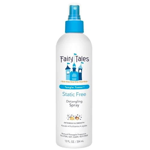 User-Friendly Fairy Tales Tangle Tamer Static Detangling Spray - Detangler Spray for Kids - Paraben Sulfate Gluten Nut - 12 oz 3 Pack Specialty