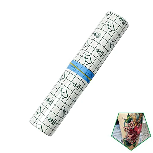 Relaxed Tattoo Aftercare Bandage Roll 8 x 2 Yard - Waterproof Transparent Film for Tattoos Initial Healing and Skin Repair Adhesive Supply Wrap Crafted