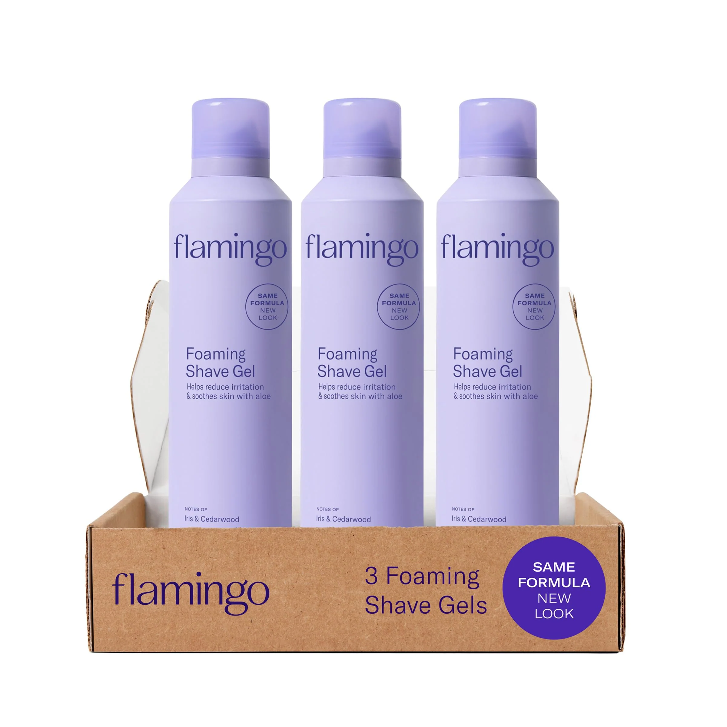 Eco-Friendly Flamingo Shaving Gel for Women Foaming Gel with Aloe Vera 6.7oz 3ct Verified