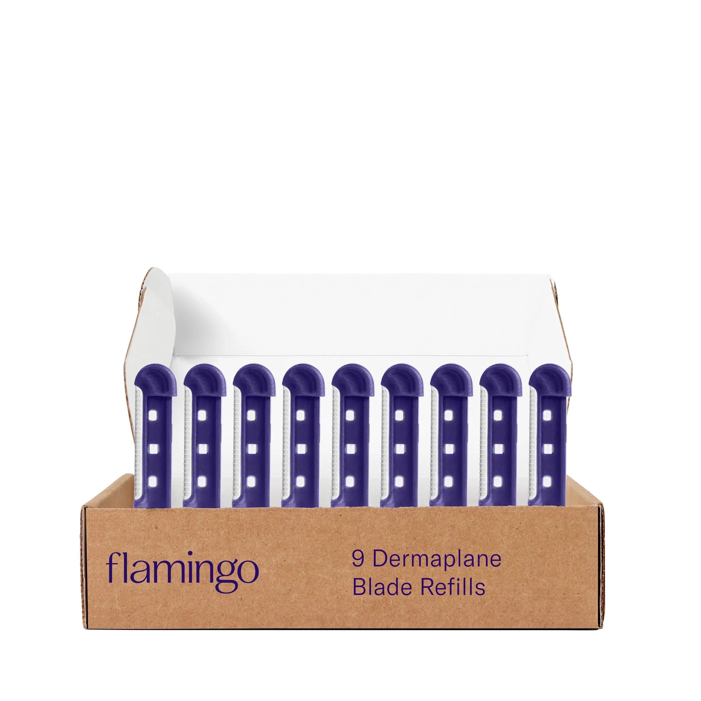 Unique Flamingo Dermaplane Blades Refills Face Razors for Women Smooth Skin 9 Count Easy-to-Use