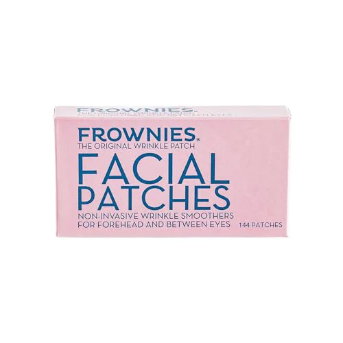 Crafted Frownies Forehead and Between the Eyes Wrinkle Patches - Hypoallergenic Facial Patches to Smooth Soften Forehead Wrinkles Eleven Lines - Fine