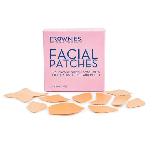 Trendy Frownies Facial Patches for Wrinkles on the Corner of Eyes Mouth - Hypoallergenic Anti-Wrinkle Face Tape - Wrinkle Patch to Smooth Soften Crow s High-End
