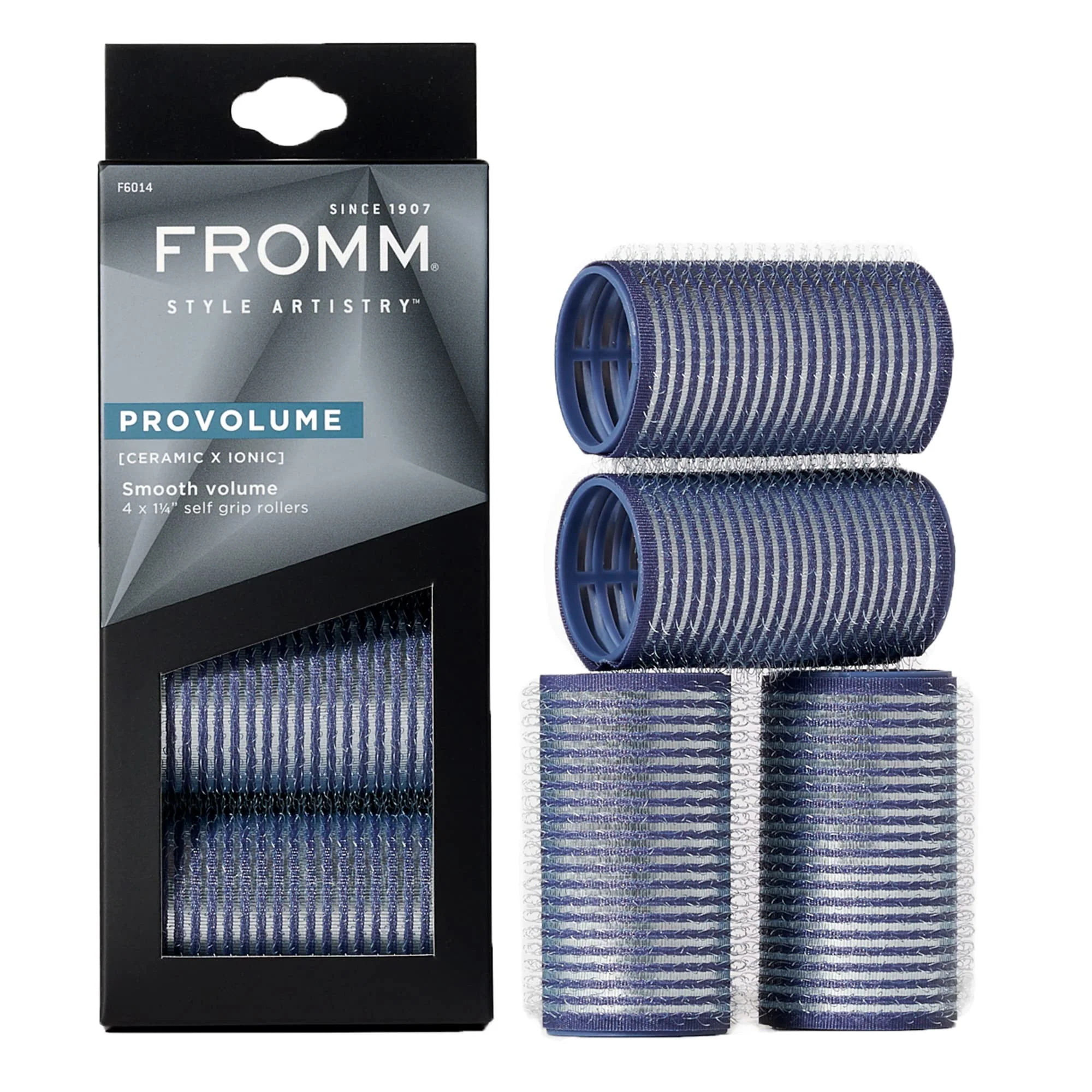 Carefully Designed Fromm ProVolume 1.25 Self-Grip Ceramic Ionic Thermal Hair Rollers 4 Count Salon Quality Hair Curlers for Shorter or Medium Length Hair Bangs First-Class