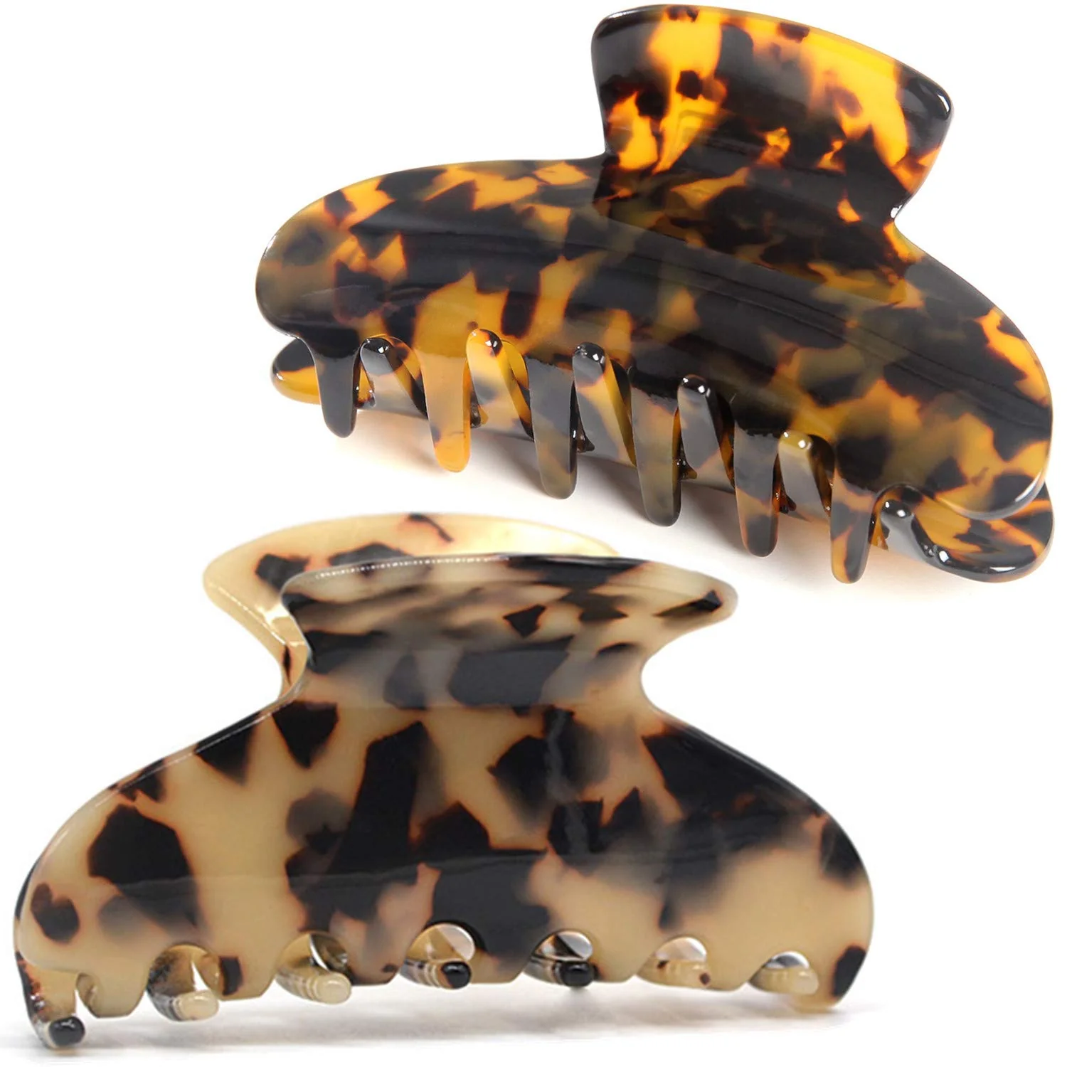 Smart Cellulose Acetate Large Hair Claw Clips 3.8 Leopard Big Tortoise Hair Clips For Women Thick Hair Accessories French Design Hair Jaw Clips Clamp… Innovative
