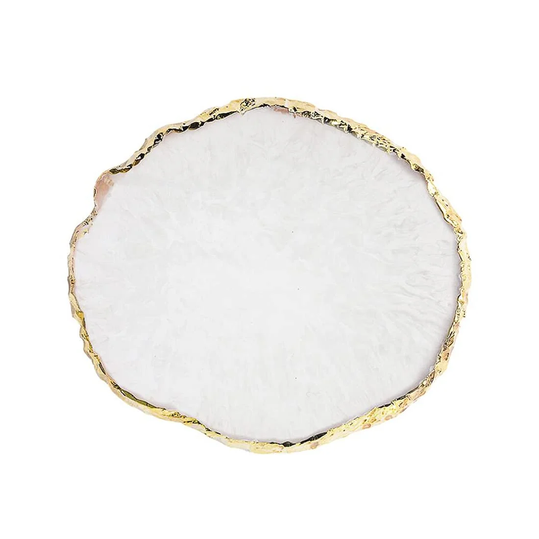 Practical Resin Nail Art Palette Nail Painting Mixed Color Palette Gilded Edge Nail Gel Color Makeup Display Board Pallet White Versatile