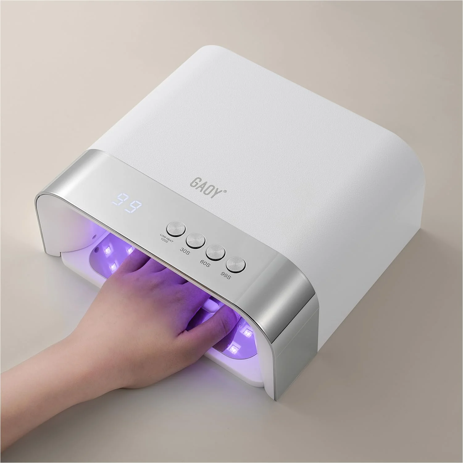 Durable GAOY Professional UV Nail Lamp Big Cavity Design for Long Nails 36 LED Fast Curing Light with Infrared Sensor for Salon Gel and Acrylic Polish Effective