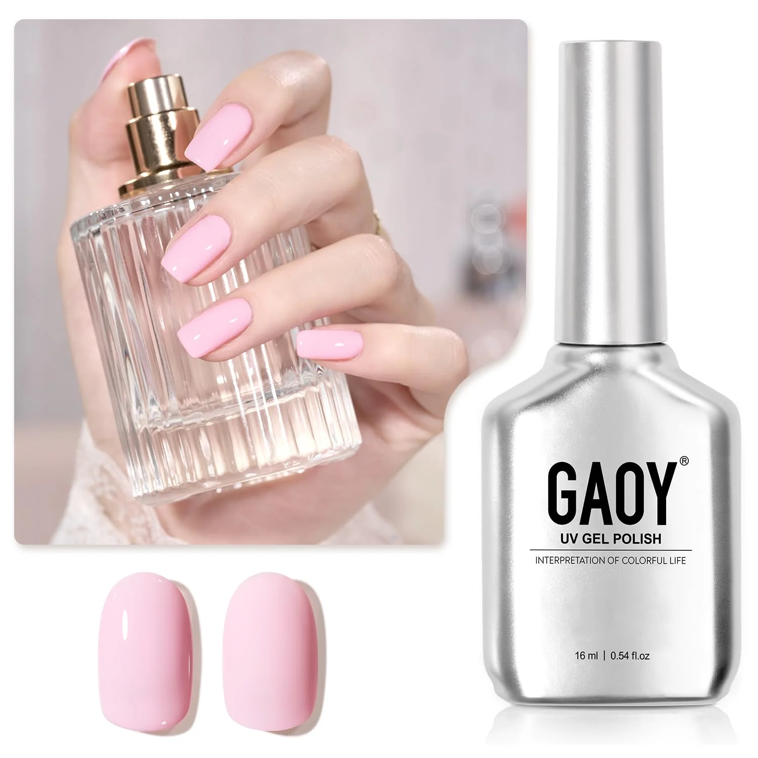 Selected GAOY Pastel Gel Nail Polish 16ml Blue Soak Off UV Light Cure Gel Polish for Spring Summer Soft Candy Nail Art DIY Macaron 1587 Baby Blue Detailed
