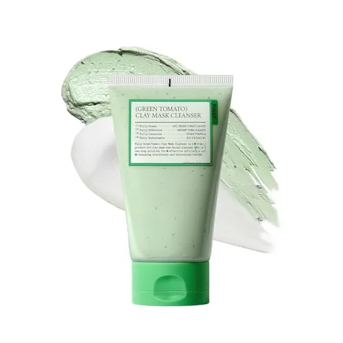 Smooth FULLY Green Tomato Pore Cleanser Cardi B s Clay Mask Cleanser for Deep Pore Cleanse Pore Minimizer Blackhead Sebum Control Gentle Face Wash Exceptional