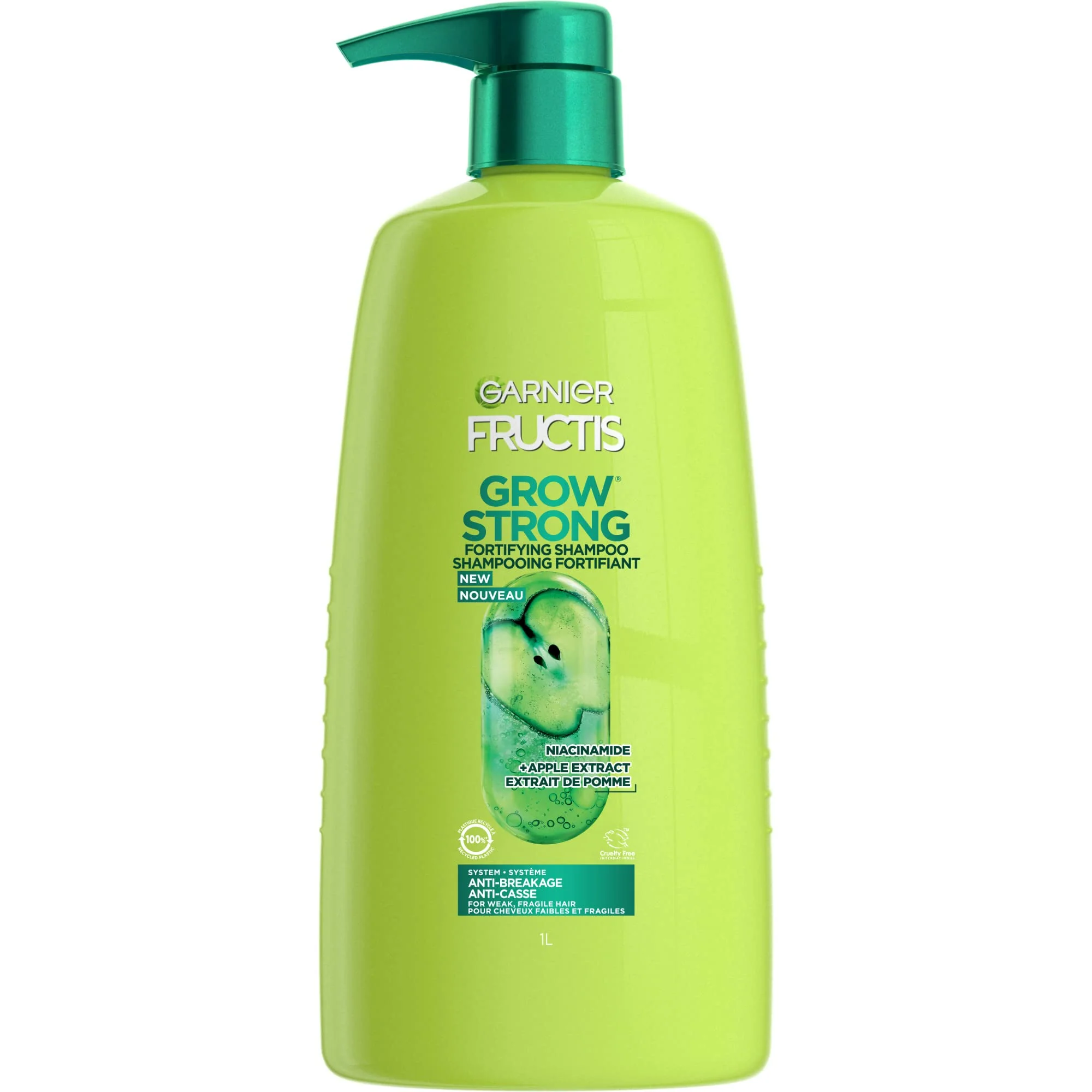 Official Garnier Fructis Grow Strong Shampoo 33.8 Fl Oz 1 Count Packaging May Vary Original