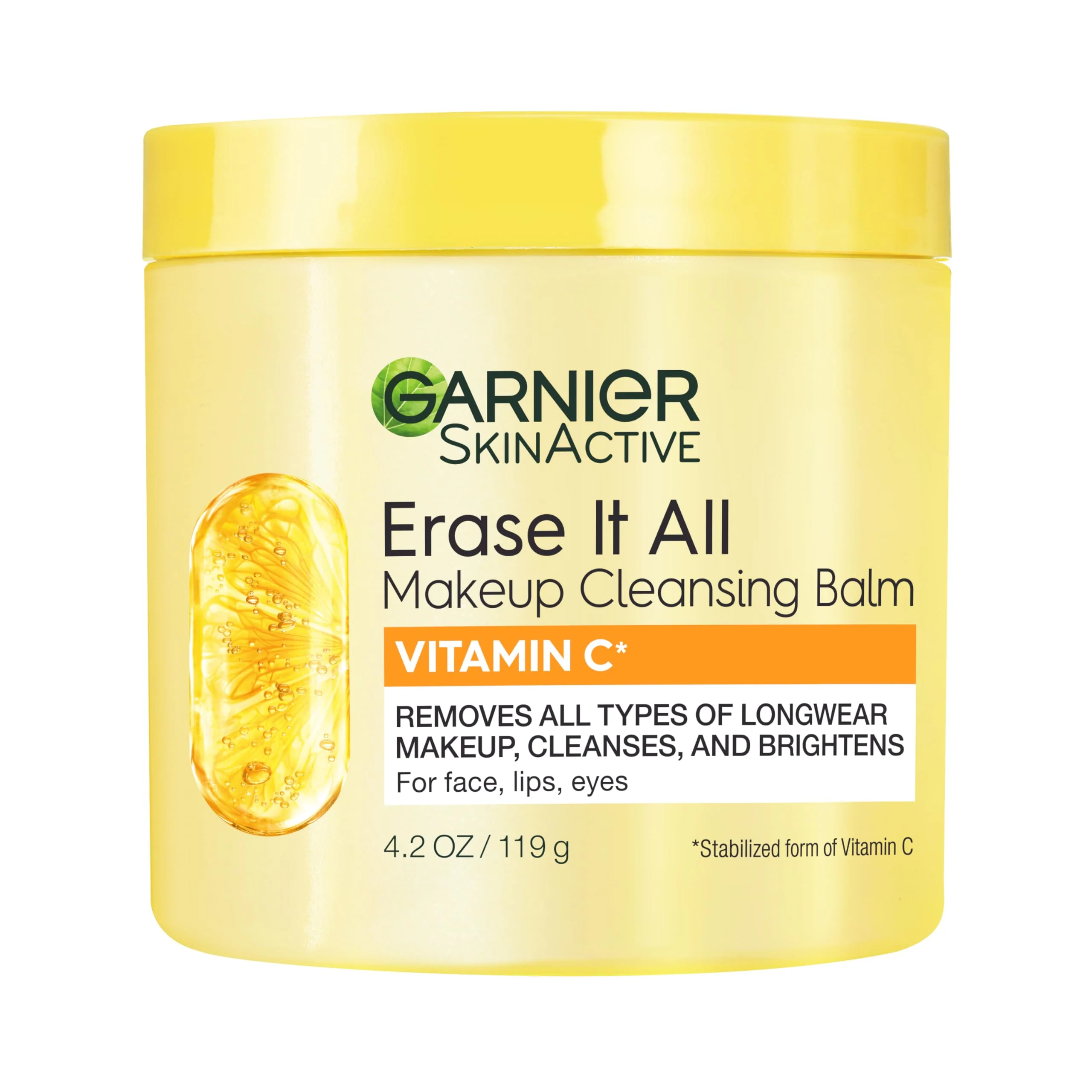 Fine Crafted Garnier Erase It All Makeup Cleansing Balm with Vitamin C Brightening Facial Cleanser and Makeup Remover 4.2 Oz Effective