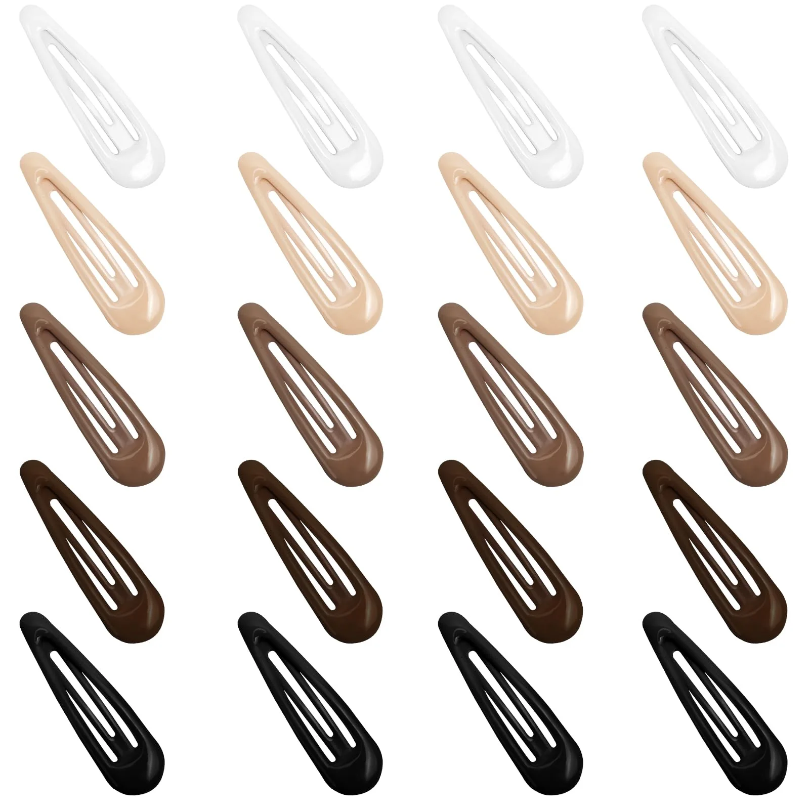 Contemporary GKETN Snap Hair Clips for Women Water Drop Non Slip Hair Barrettes Heavy Coated Metal Hair Clips Accessory Mixed Color 20 PCS 1.89 Environmentally Friendly