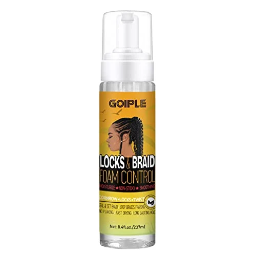 Fast Braid Foam Control Braid Mousse for Braids Twist Locs No Flake Extra Hold High Shine Style and Moisturizes Hair Braiding Mousse for Braids Flexible