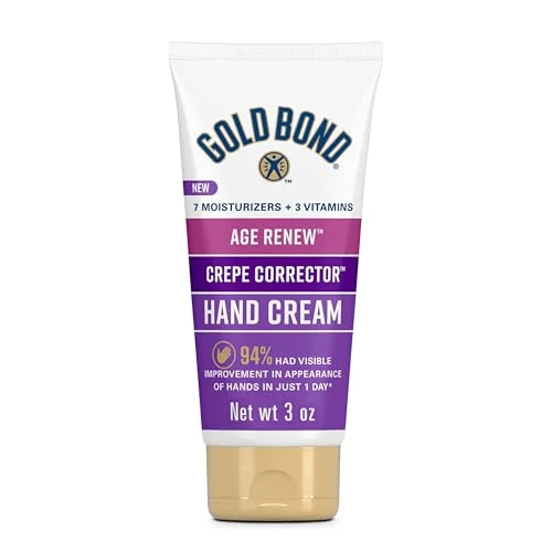 Fast Gold Bond Age Renew Crepe Corrector Hand Cream Replenishing Smoothing Formula 3 oz. Soft