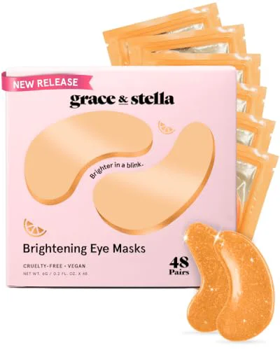 Unique grace stella New Brightening Eye Patches for Dark Circles 48 Pairs User-Friendly