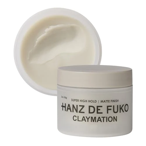 Innovative Hanz de Fuko Claymation - Premium Men s Hair Styling Clay for a Super High Hold Matte Finish - Clay Wax Hybrid I Texture Product for Straight Reliable