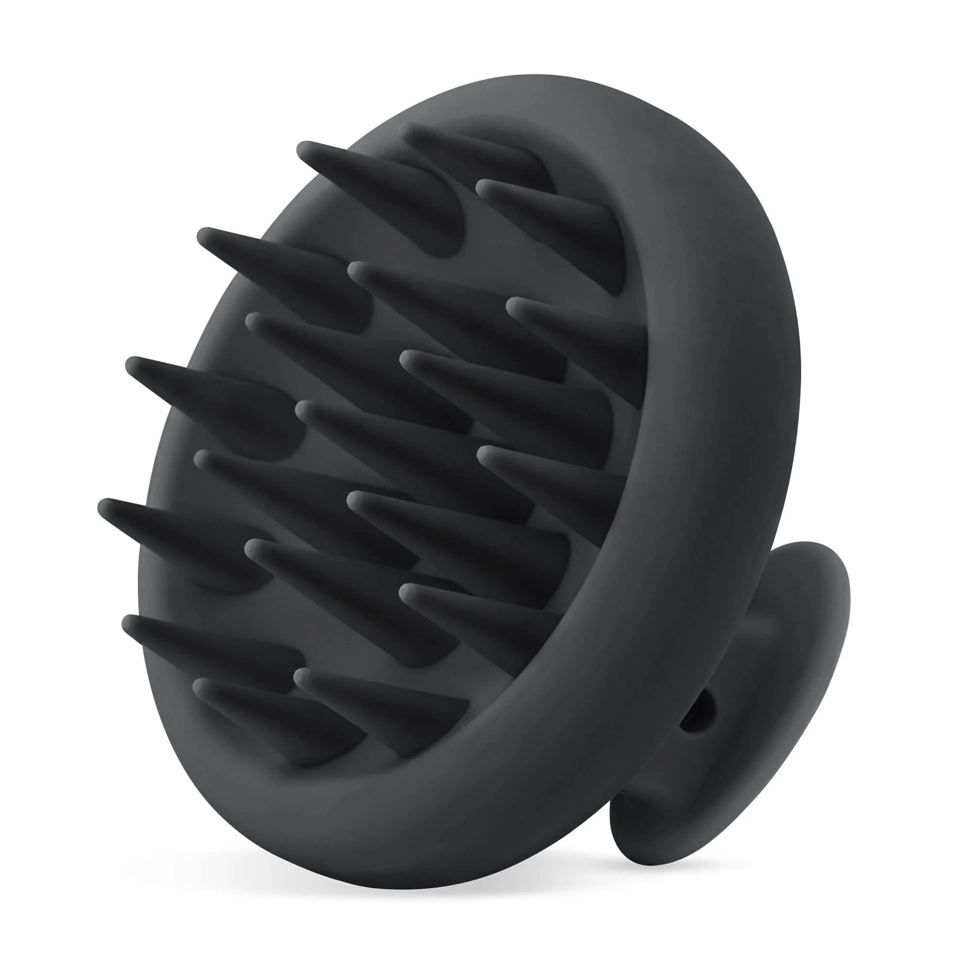 Lightweight HEETA Scalp Massager Hair Growth Scalp Scrubber with Soft Bristles Integrated Silicone Design Exfoliator for Dandruff Removal Relaxation Shampoo Green