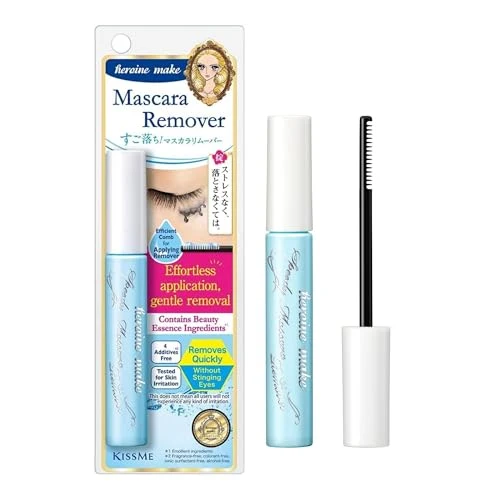 Luxury Heroine Make by KissMe Mascara Remover Waterproof Makeup Remover Wand Gentle Eye Makeup Solution for Sensitive Eyes Travel Size for Waterproof Relaxed