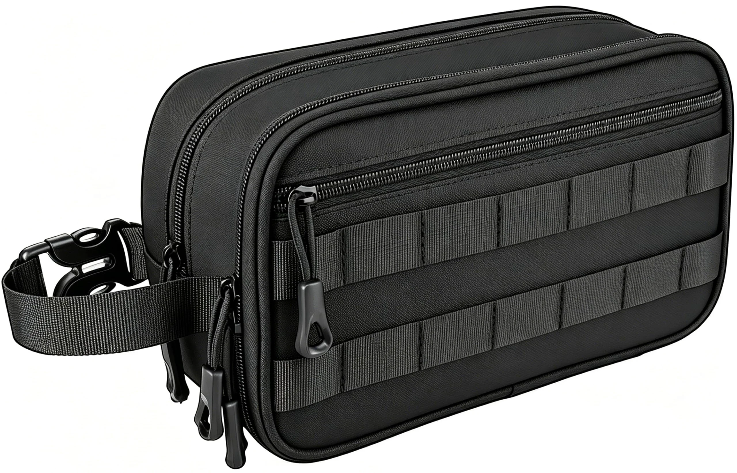 Fast HILOMON Men's Toiletry Bag Tactical Inspired Hygiene Shaving Bath Shower Grooming Toiletries Bag for Men Water-resistant Dop Kits for Travel Reliable