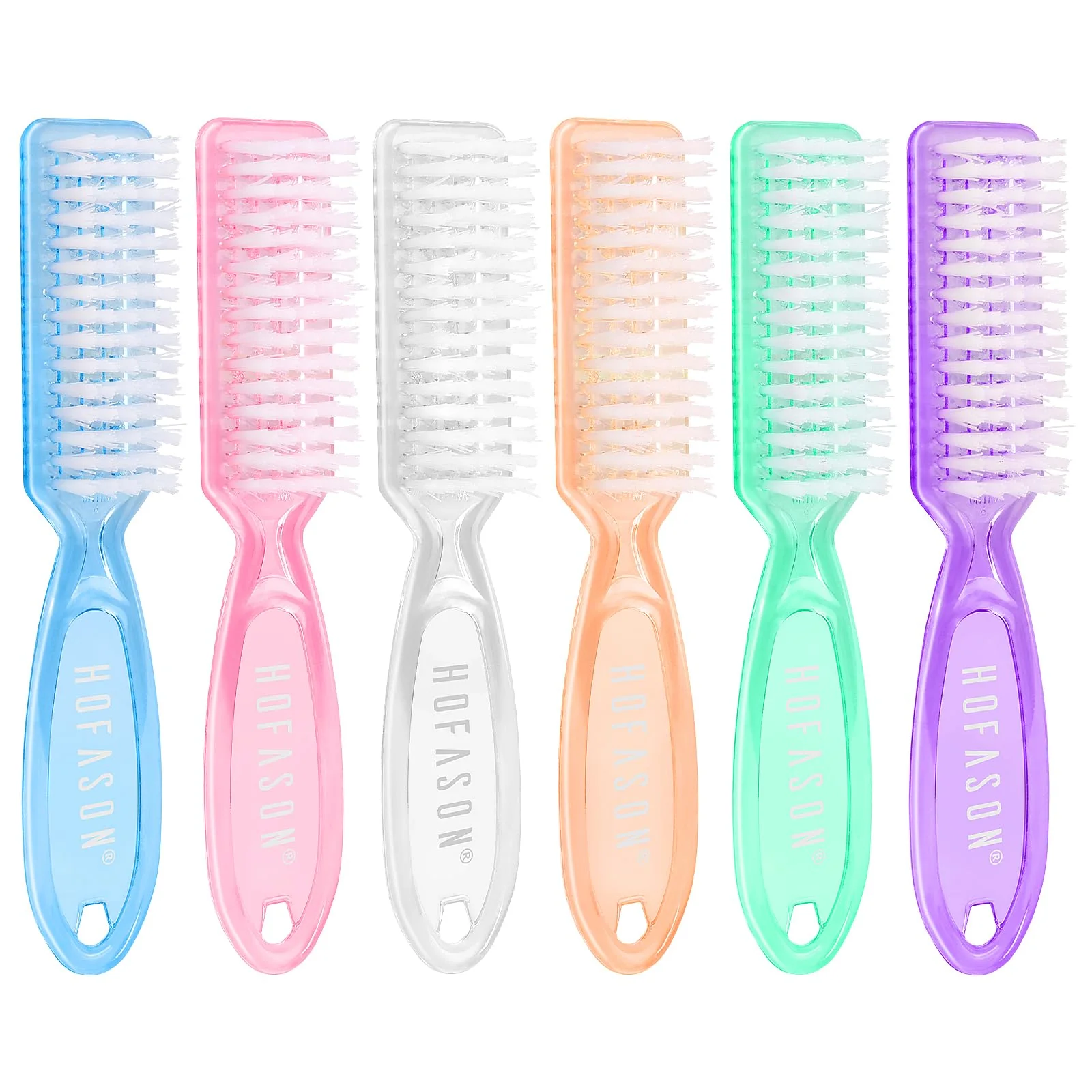 Responsible HOFASON 6 Pack Nail Brush for Cleaning Fingernails Nail Brush Handle Grip Brush for Nail and Toenail Foot Nail Dust Brush Manicure Pedicure Tools Certified