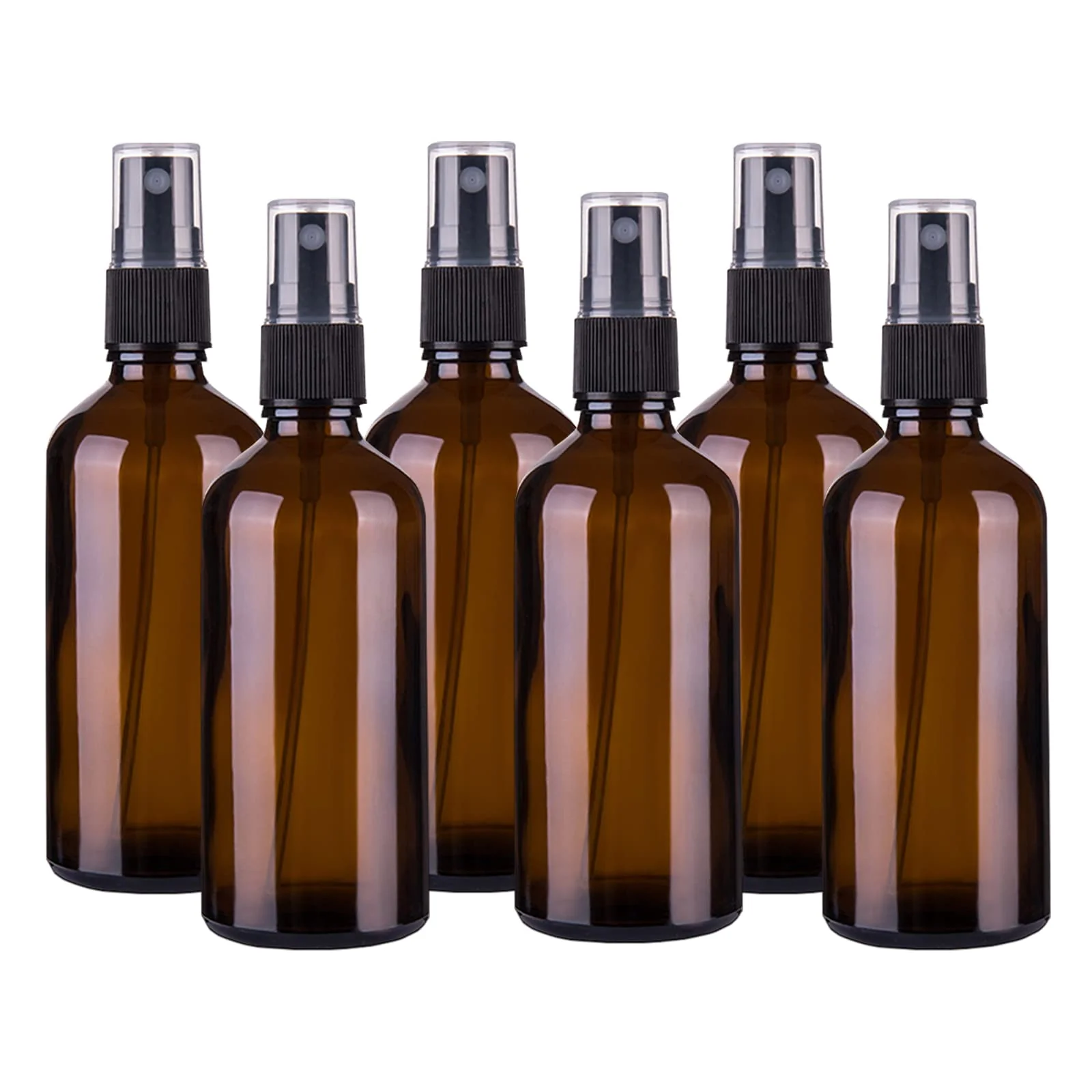 Efficient Hydior 4oz Amber Glass Spray Bottle for Essential Oil Empty Fine Mist Spray Bottle 6 Pack Official