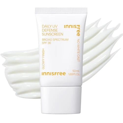 Functional Innis Daily UV Defense SPF 36 - Korean Face Sunscreen Invisible Finish Broad Spectrum No White Cast Lightweight Hydrating Healthy