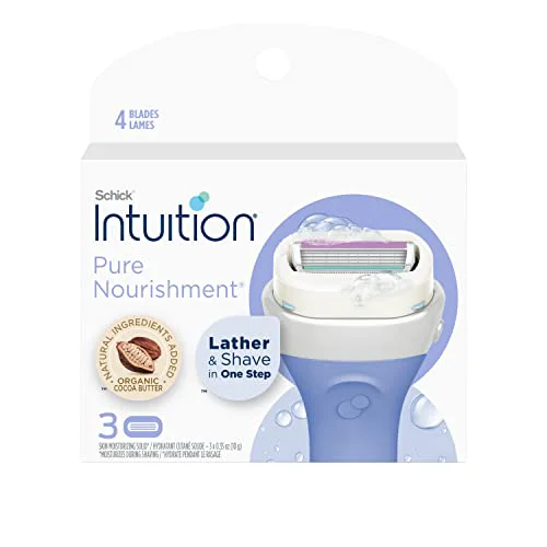 Top-Quality Schick Intuition Pure Nourishment Womens Razor Refills with Coconut Milk and Almond Oil 3 Count Pack of 1 Consistent