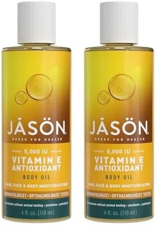 Original JASON Skin Oil Vitamin E 5 000 IU All Over Body Nourishment 4 Oz Packaging May Vary Pack of 2 High-End