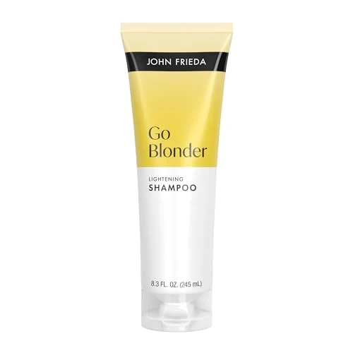 Solid John Frieda Go Blonder Blonde Brightening Shampoo for Blonde Hair Gradual Lightening Shine 8.3 fl oz Breathable