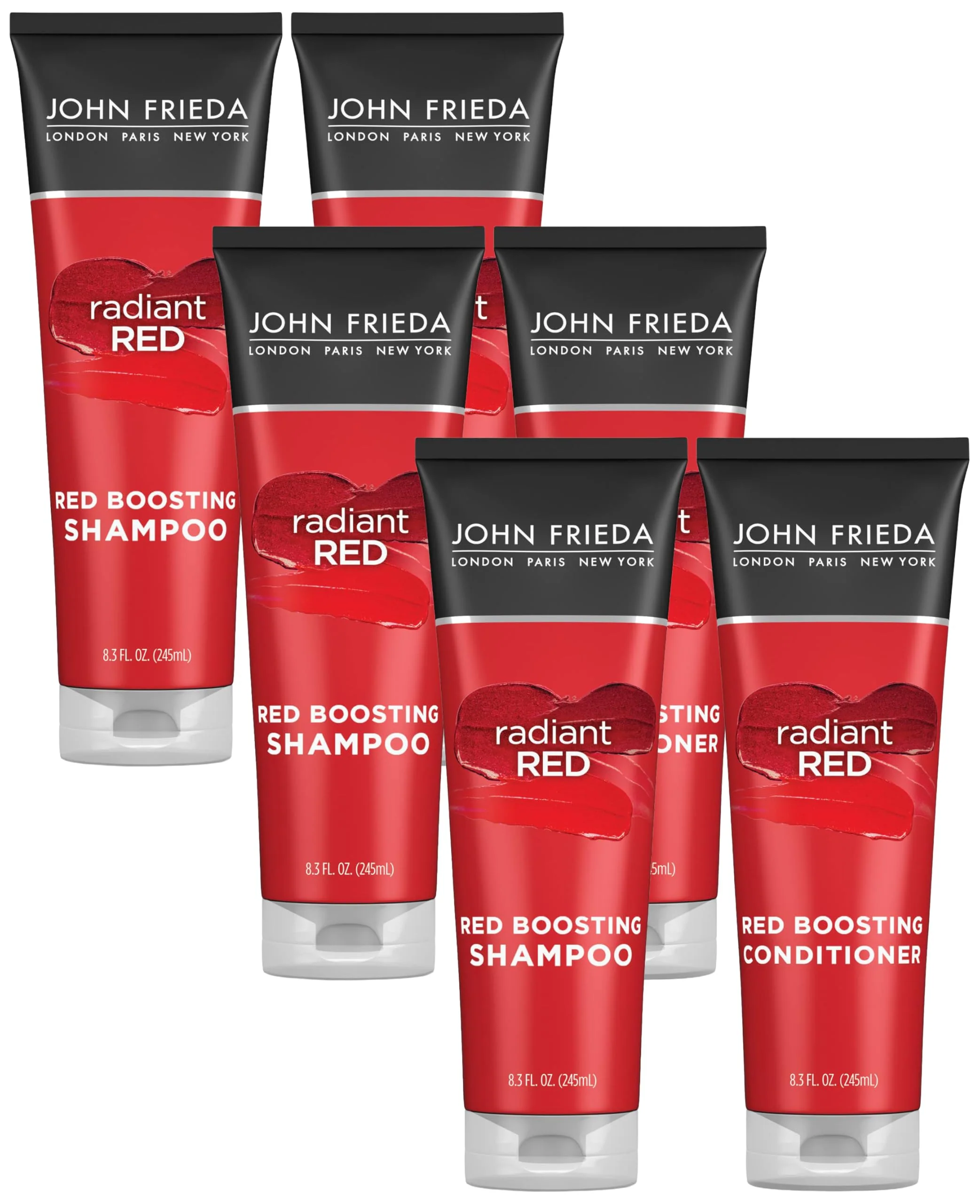 Specialty John Frieda Radiant Red Shampoo Conditioner Bundle Enhancing Shampoo Conditioner Helps Enhance Shades with Pomegranate and Vitamin E Pack Excellent