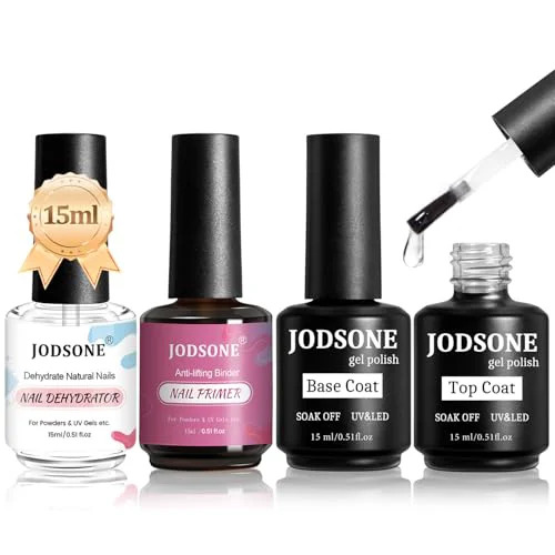 Authentic JODSONE 15ML Nail Primer Base Coat Top Coat Glossy Quick Drying Durable DIY Nail Art Design Long Lasting Gift Powerful