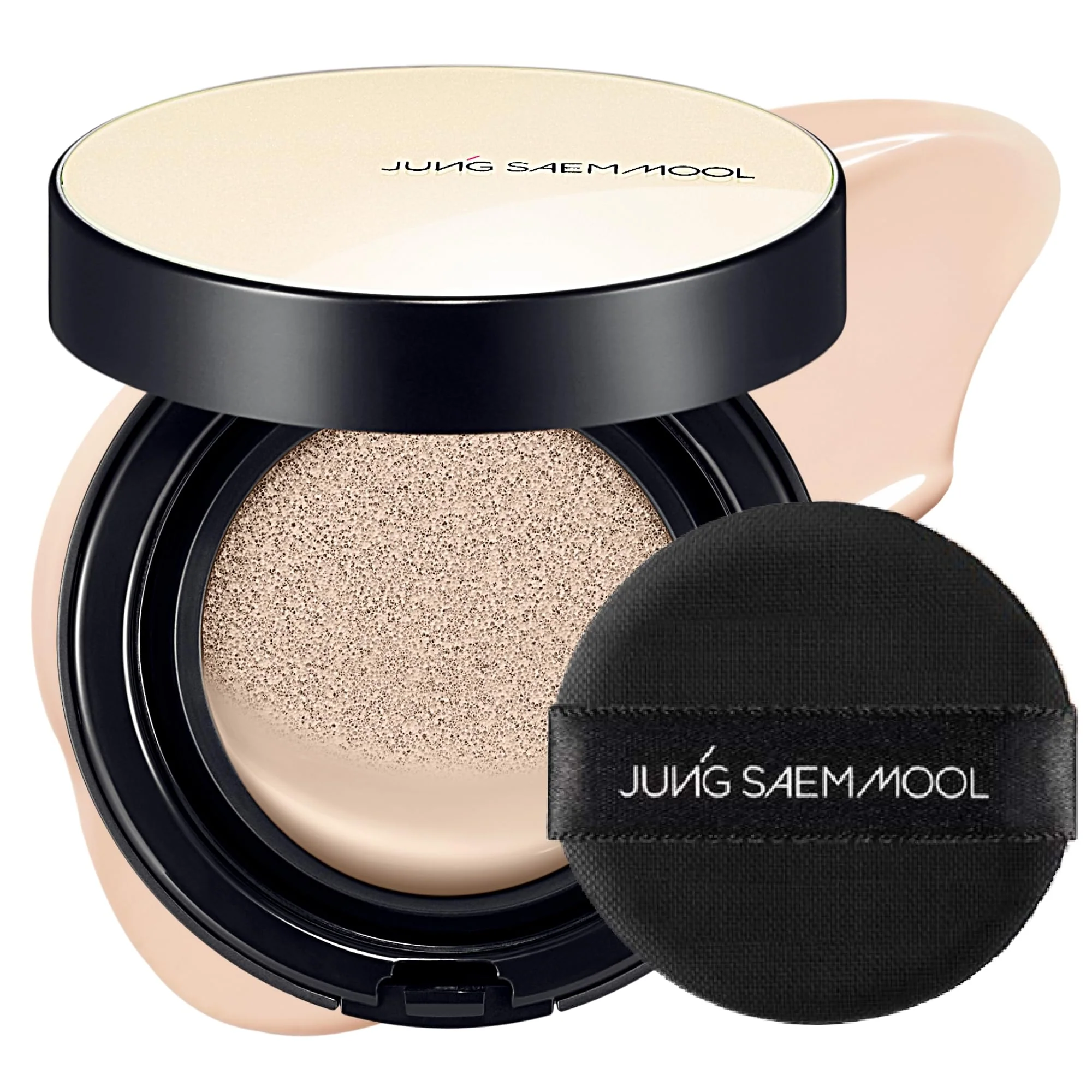 Advanced JUNG SAEM MOOL Essential Skin Nuder Cushion Natural Finish Buildable Coverage Cushion Foundation by Korean Makeup Artist Refill Not Included 0.49 Excellent