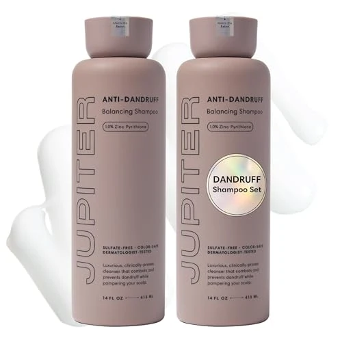 Optimized Jupiter Anti Dandruff Shampoo - Shampoo for Men Women for Flaky Itchy Oily Dry Scalp - Nourishes Scalp and Reduces Breakage Flakes Green
