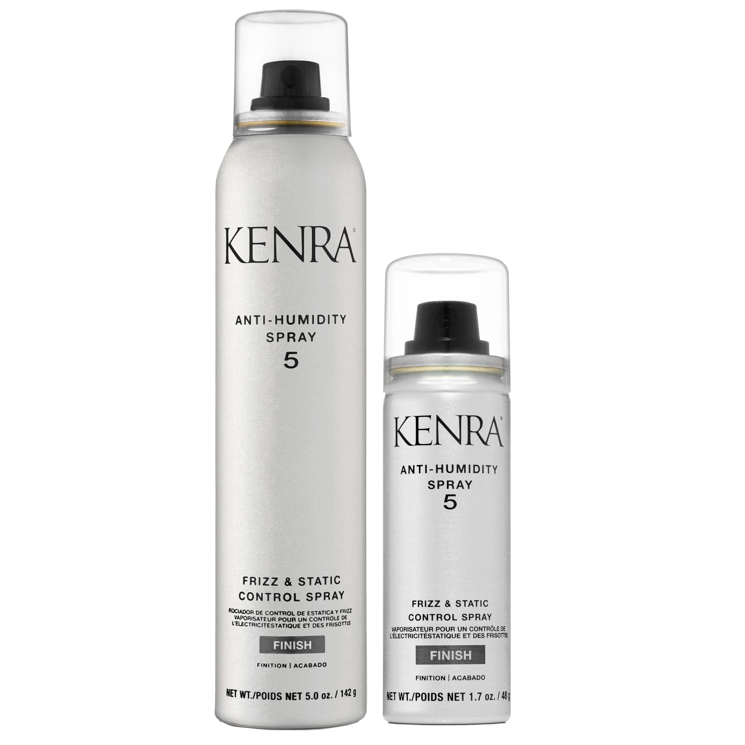 Premium Kenra Professional Anti-Humidity Spray 5 Bundle Frizz Static Control Spray 72-Hour Humidity Resistance Protection Lightweight Low Hold Elegant