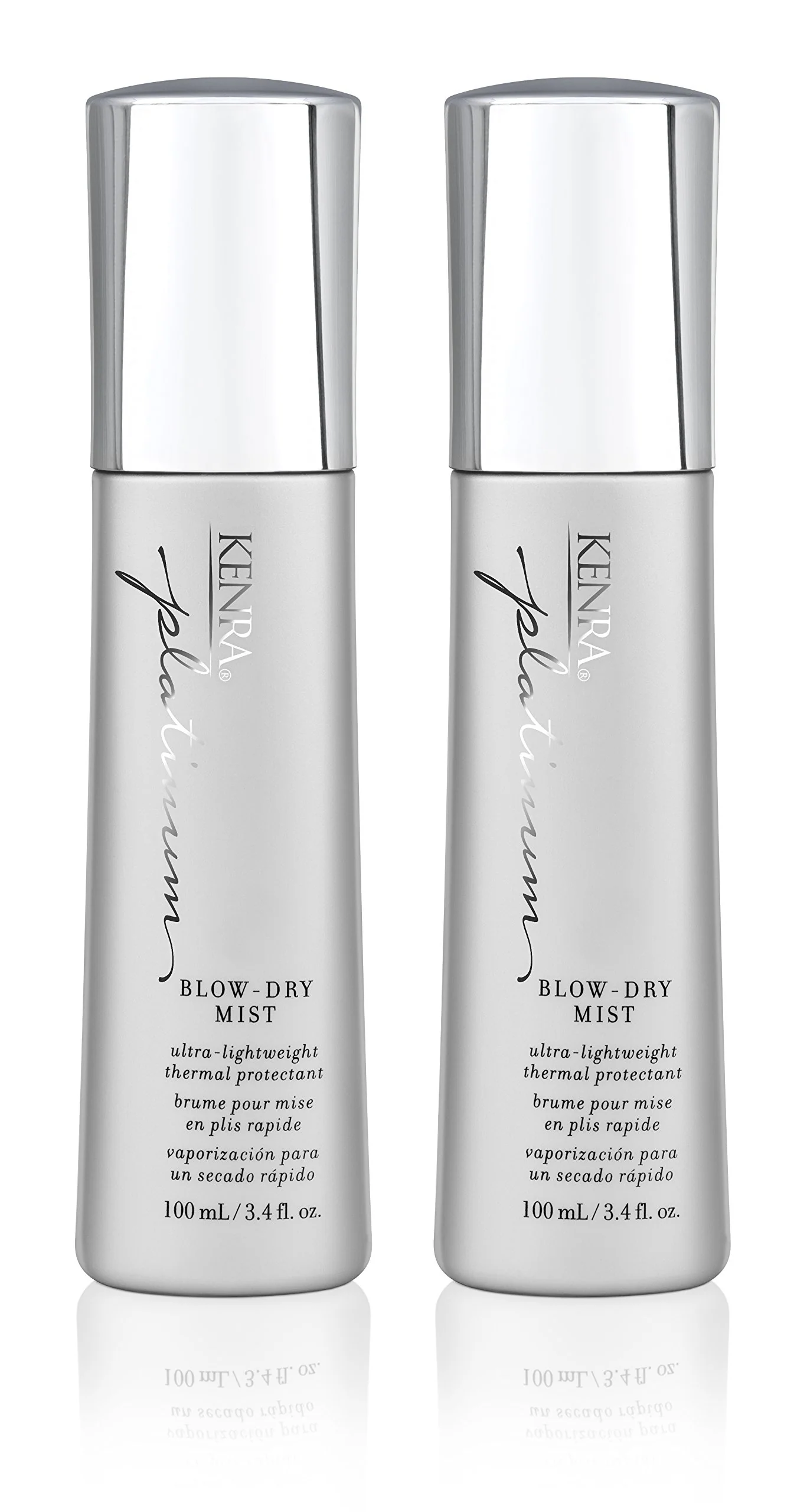 Sophisticated Kenra Professional Platinum Blow-Dry Mist Ultra-Lightweight Thermal Protectant Detangles Smooths Softens Eliminates Frizz Resists Humidity Superior