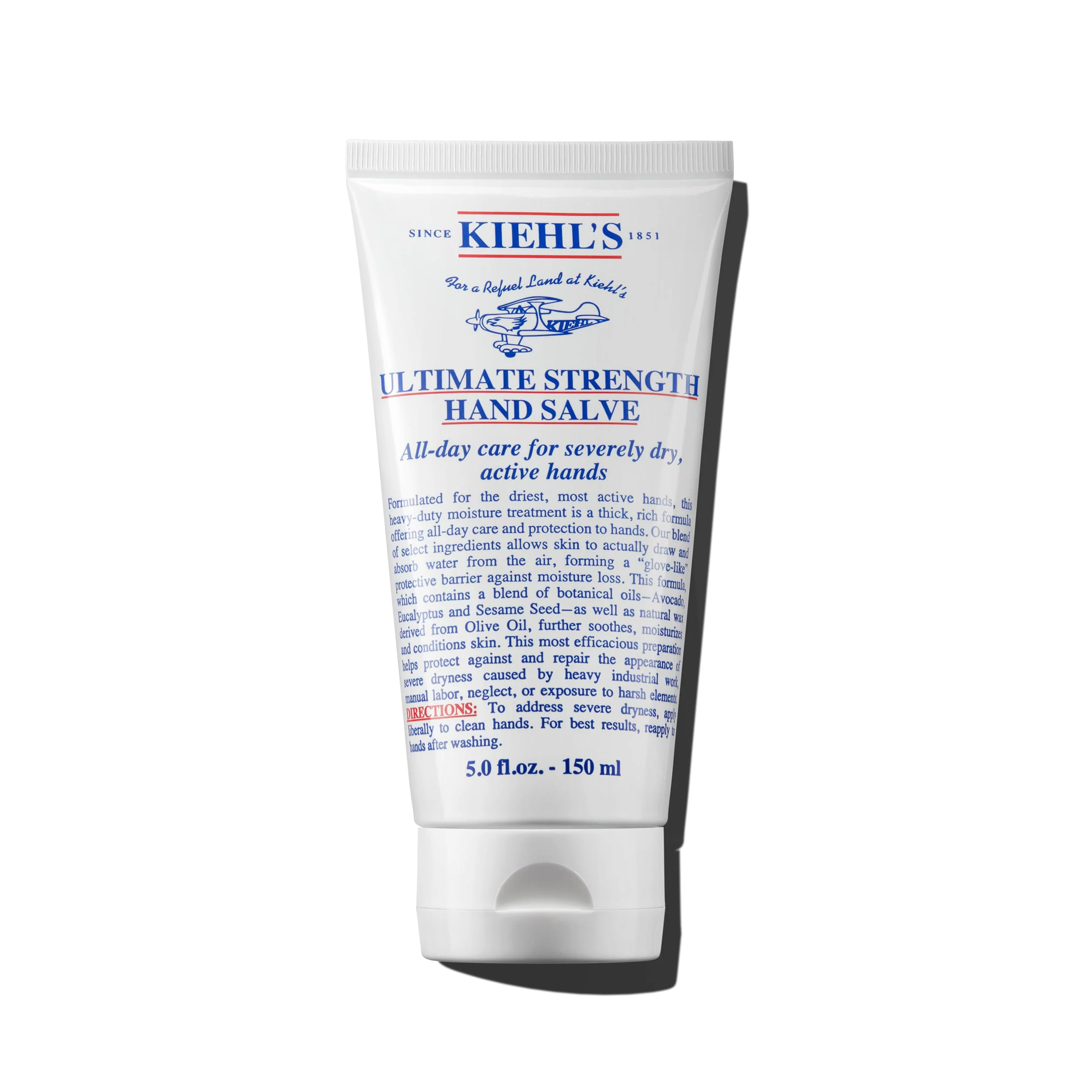 Healthy Kiehl's Strength Hand Salve Deeply Hydrating Hand Lotion Thick and Rich Formula for Intense Moisture and Conditioning Protects and Repairs Original