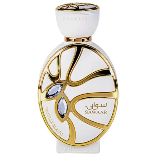 Functional Khadlaj Sawaar Vanille Blanc - Vanilla Sweet Woody - Extrait de Parfum Long-Lasting Fragrance for Everyone 3.4 Ounce 100 ml Official