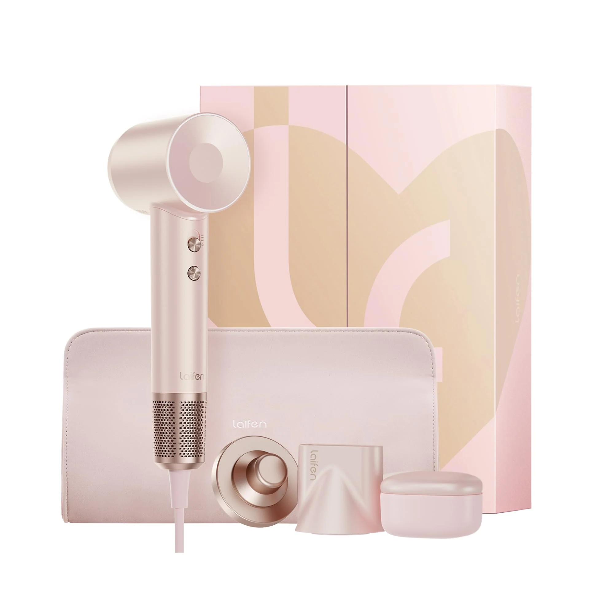 Fine Laifen Premium High-Speed Hair Dryer Love-Bound Box Professional Ionic Portable Blow Dryer with 110 000 RPM Low Noise 360° Magnetic Styling Original Design