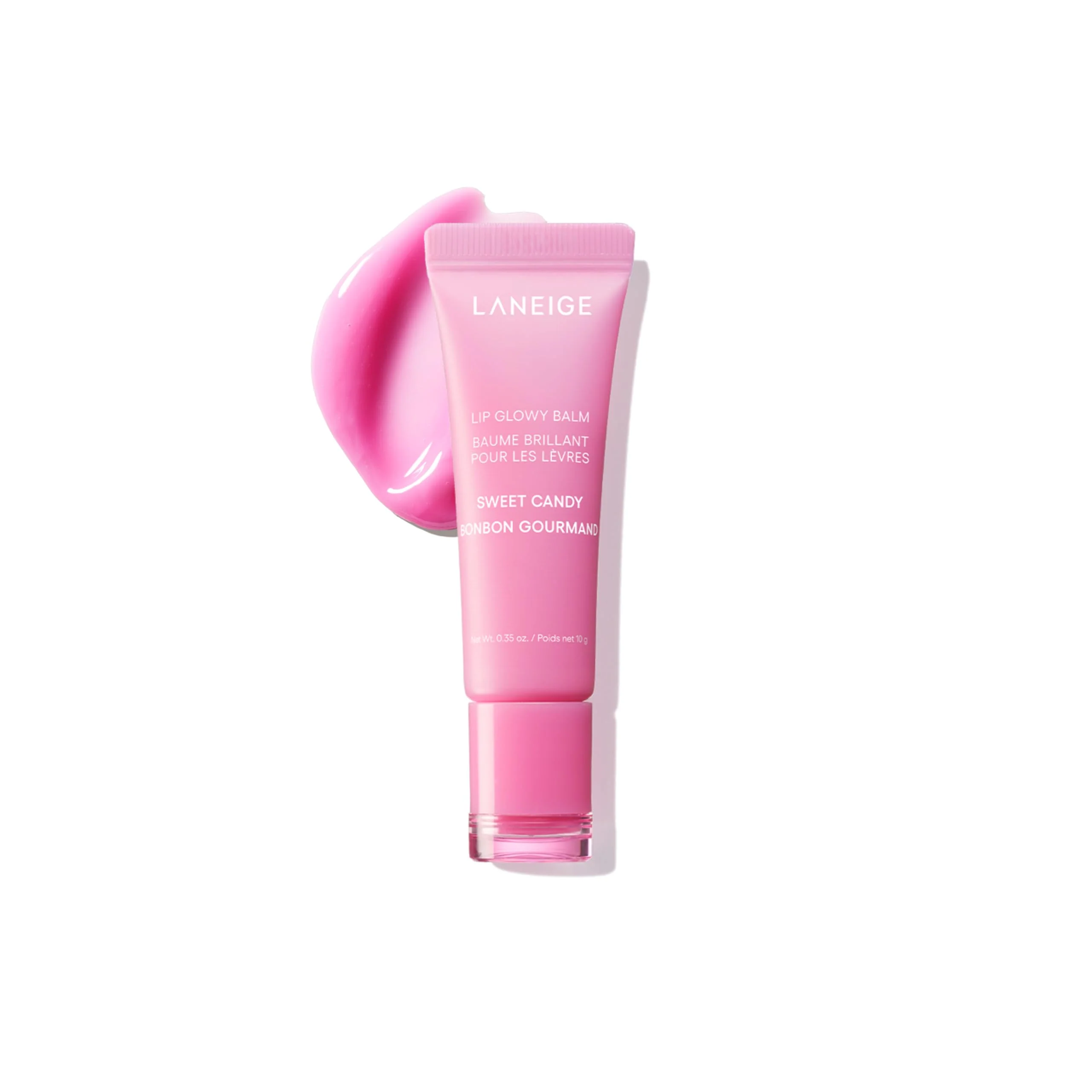 Effective LANEIGE Lip Glowy Balm Sheer Tinted Lip Treatment Balm Tube with Shea Murumuru Butters for Hydrating Moisturizing Glossy Non-Sticky Shine Berry Smart