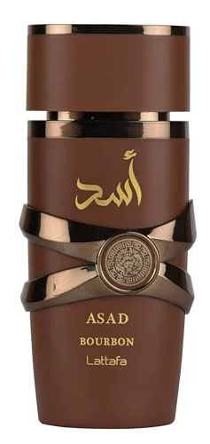Exceptional Lattafa Asad Bourbon for Unisex Eau de Parfum Spray 3.4 Ounce 100 ml Quality